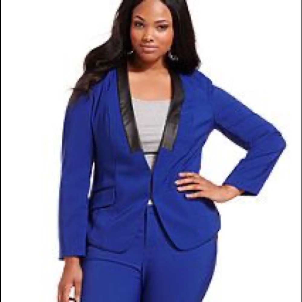 Blue baby phat blazer top